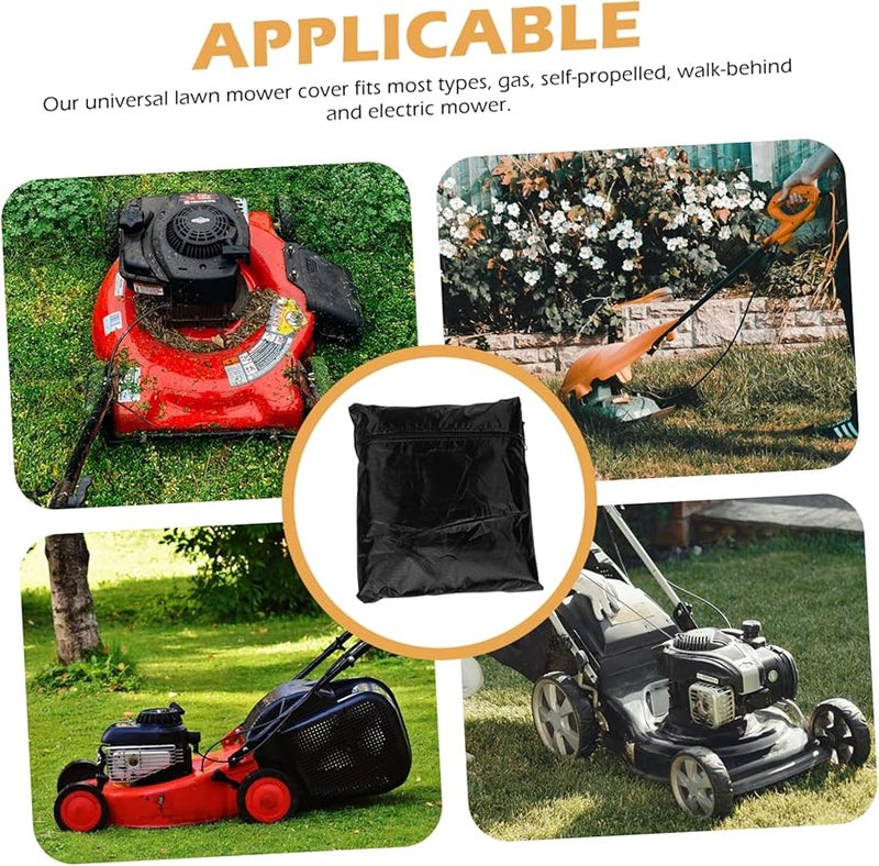 Lawn Mower Cover Outdoor Waterproof UV Protection Heavy Duty Polyester - Image 4